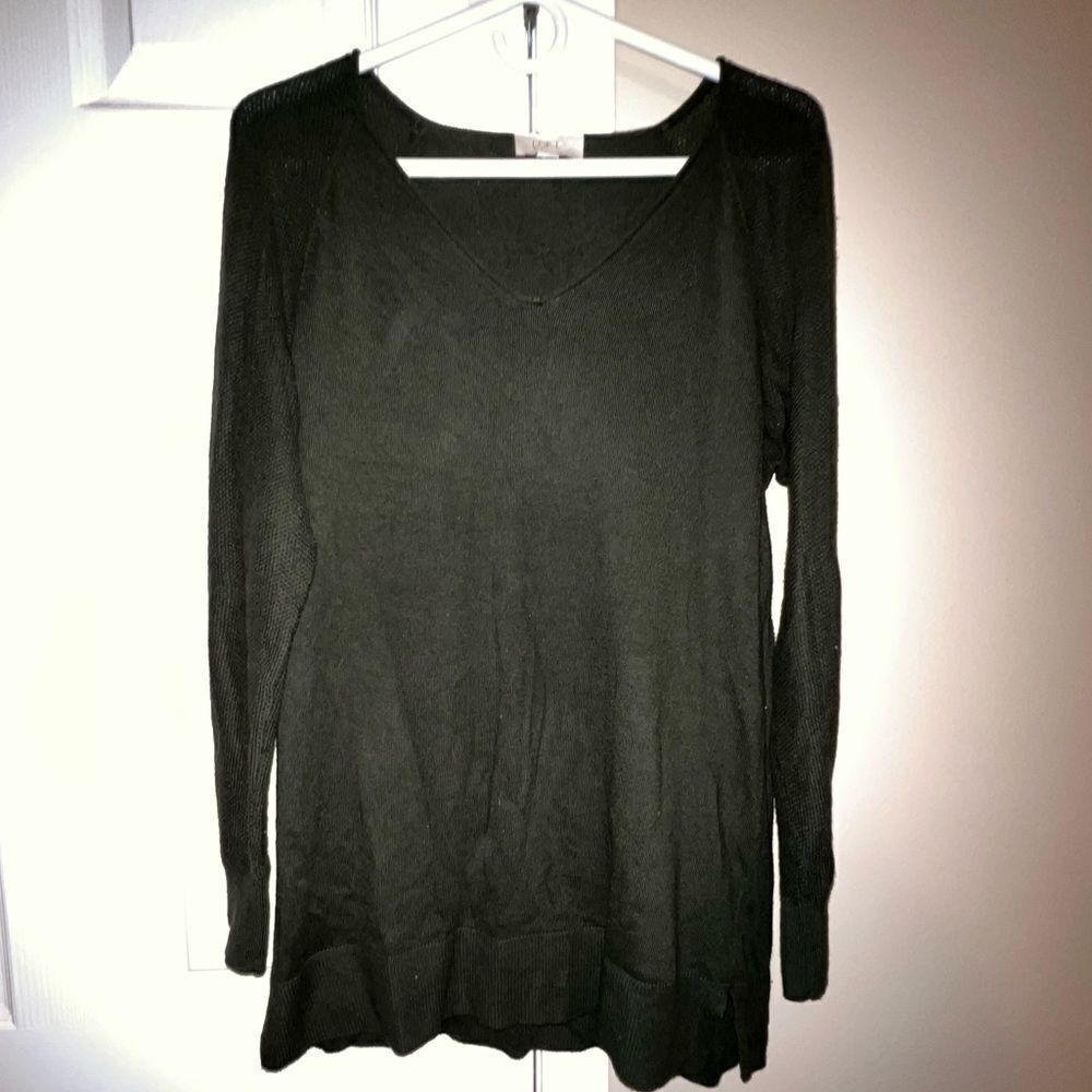 191. Loft Hunter Green Crew Scoop Neck Sweater.